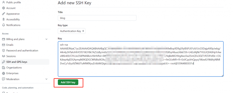 github ssh add2
